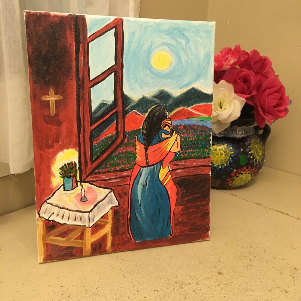 Hand painted ! Acrylic